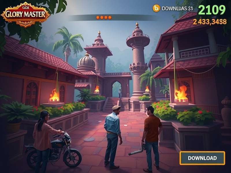 Goa Glory Master download statistics chart showing growth in Indian market